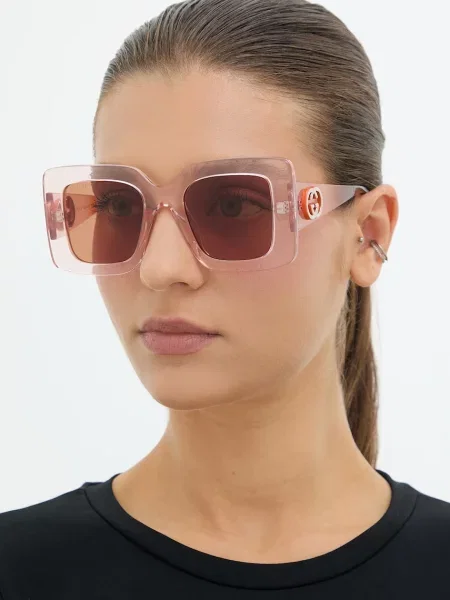 Gucci ochelari de soare pentru femei roz