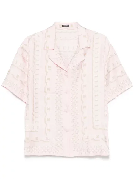 Cămașă Versace cu imagine roz