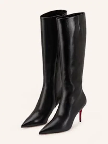Christian Louboutin Kozačky Miss Z 80 černá