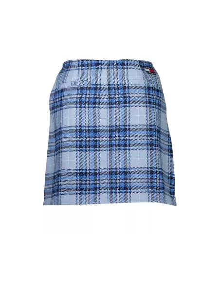 Haftowana spódnica Tommy Hilfiger niebieska