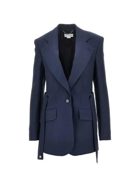 Cu centură geacă Stella Mccartney albastru