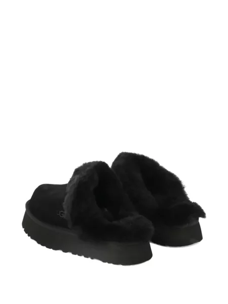 Papuci tip mules Ugg din piele de căprioară negru