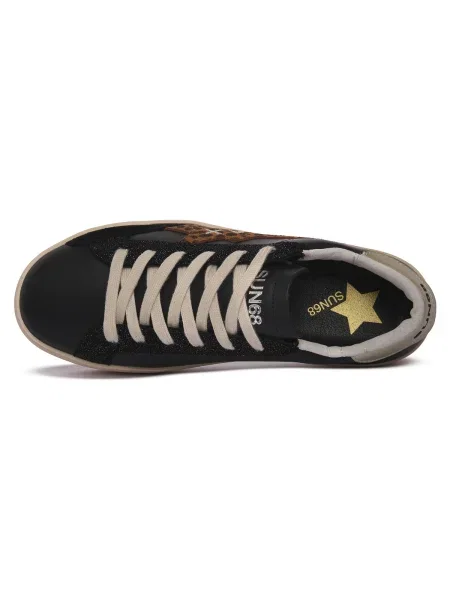 Pantofi Sun68 din piele negru