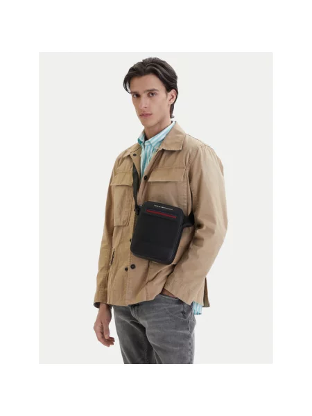 Tommy Hilfiger Saszetka Th Foundaiton Mini Reporter czarny