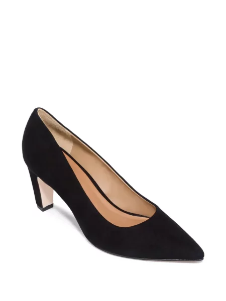 Pantofi cu toc Bernardo din piele de căprioară negru