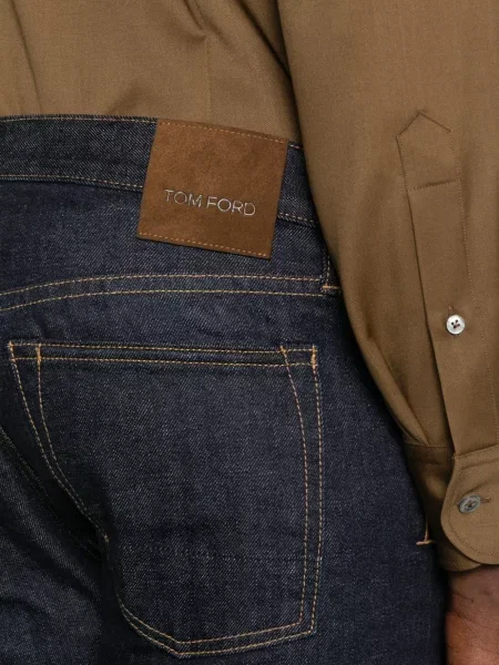 Blugi evazați Tom Ford albastru