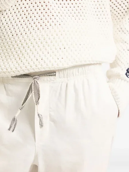 Pantaloni Orlebar Brown cu dungi alb