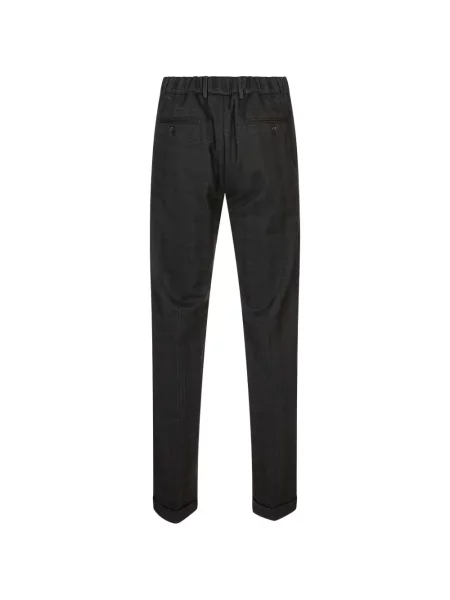 Pantaloni B Settecento în carouri gri