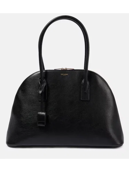 Usnjena torbica Saint Laurent črna