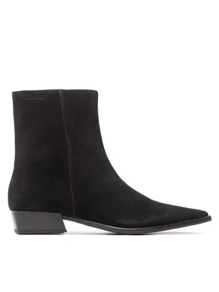 Vagabond Shoemakers botki zamszowe Nella na słupku czarny