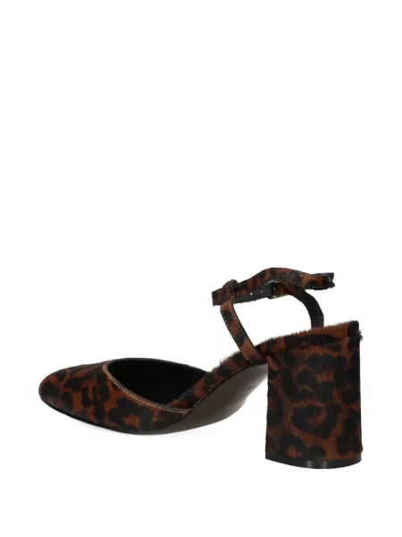 Pantofi cu toc Bibi Lou cu imagine cu model leopard maro