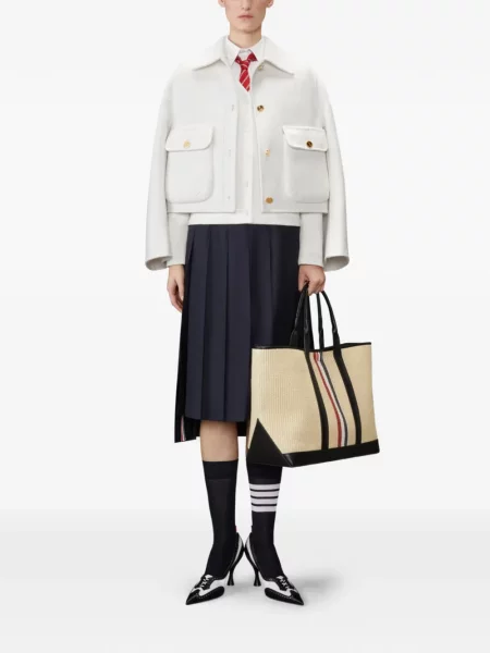Geacă Thom Browne alb