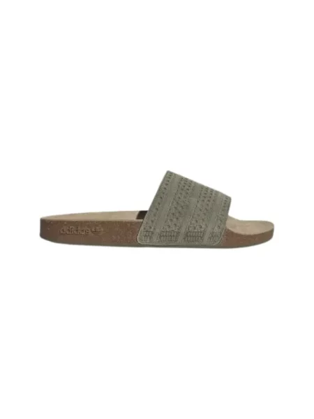 Adidas Originals klapki zamszowe Adilette Rs zielone