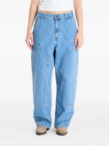 Pantaloni Carhartt Wip albastru