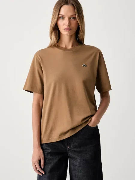 Lacoste Tricou | Relaxed fit maro