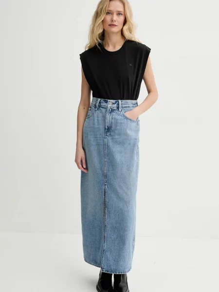 G-Star Spódnica Jeansowa Viktoria blau niebieska