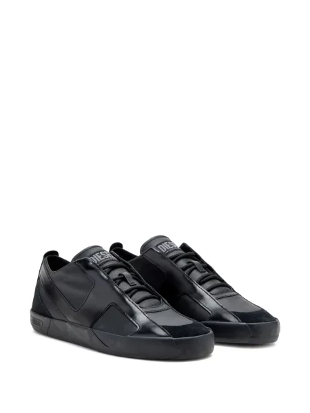 Sneakerși Diesel din piele negru