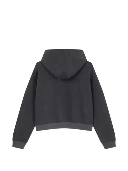 Περικομμένο hoodie Tomboy με σχέδιο γκρι