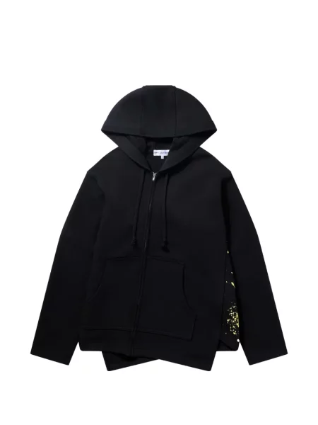 Hanorac cu glugă Comme Des Garçons Shirt asimetric negru