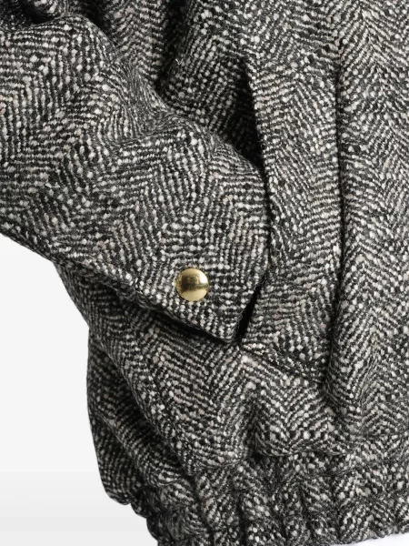 Geacă bomber Darkpark cu model herringbone gri