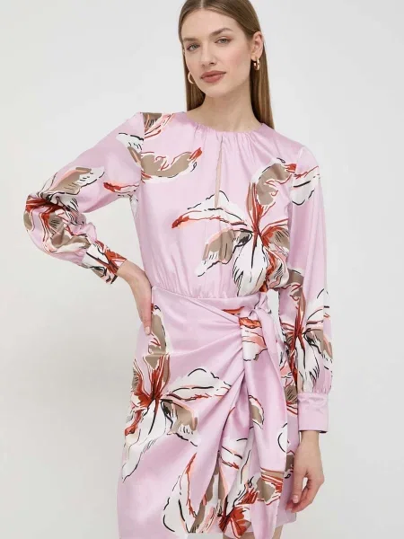 Marella rochie mini evazati roz