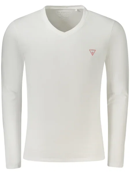 Тениска с дълъг ръкав Guess Jeans бяло