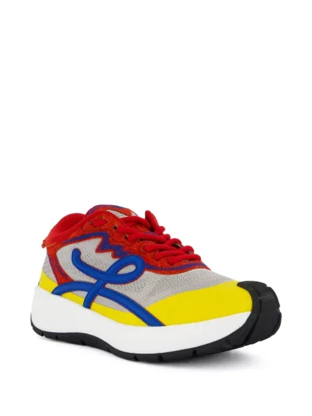 Sneakerși Loewe din piele de căprioară roșu