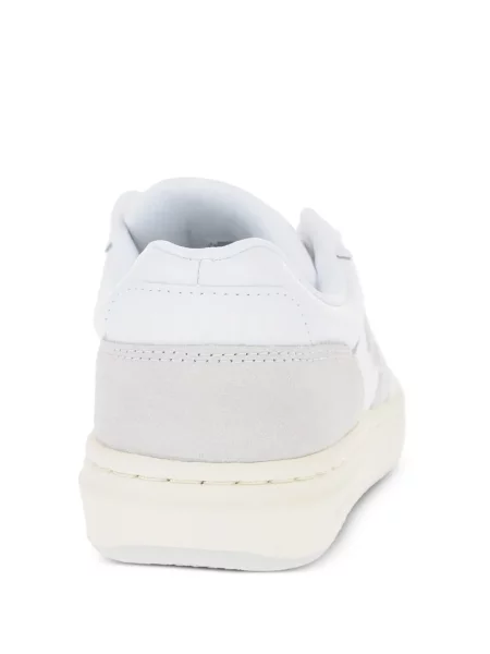 Top Converse cu platformă din canvas cu imagine alb