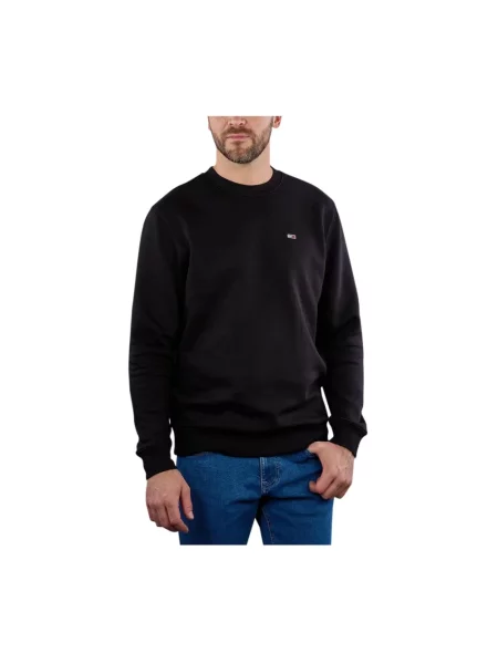 Bluza z wyhaftowanym logo Tommy Jeans czarna