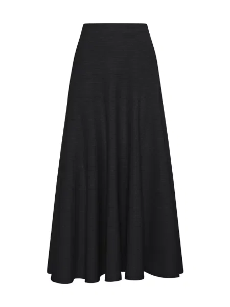 Fusta maxi Gabriela Hearst de lână negru
