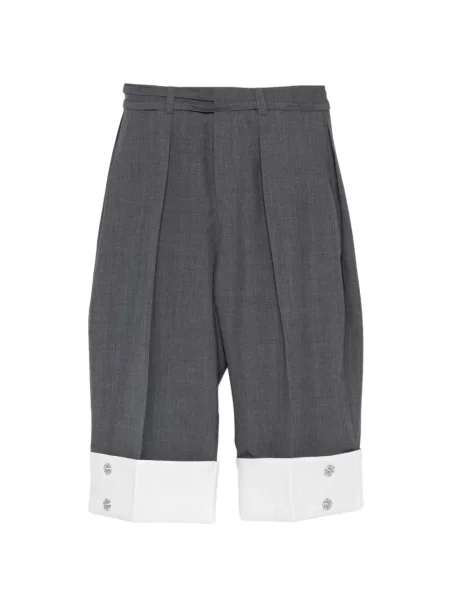 Spodnie Ao Yes plisowane o krotszym kroju szare