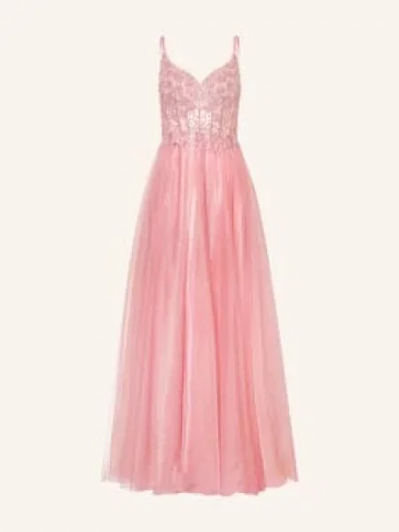Hey Kyla Suknia Wieczorowa Z Kamieniami I Cekinami rot różowa