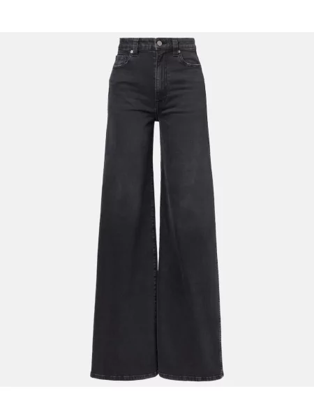 Szerokie jeansy Khaite czarne