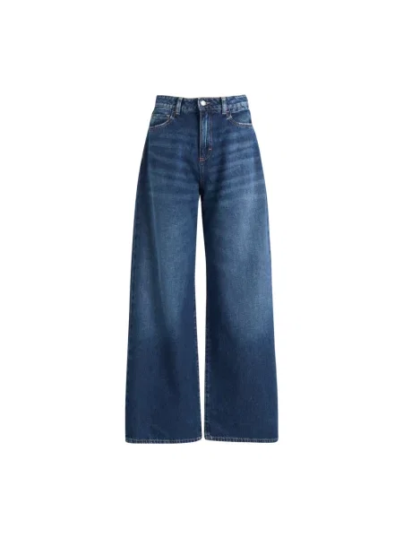 Szerokie jeansy Icon Denim niebieskie