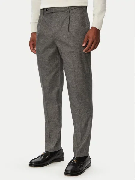 Tommy Hilfiger Текстилни панталони Tapered Fit сив