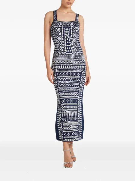 Rochie Temperley London tricotate de costum albastru