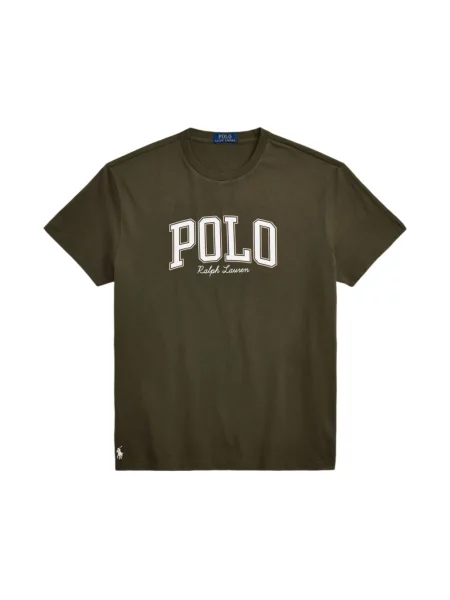 T-shirt o kroju custom slim fit z okrągłym dekoltem Polo Ralph Lauren zielona