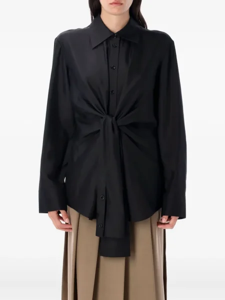 Cămașă Róhe de mătase negru