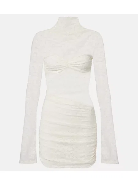 Rochie Bananhot din dantelă alb