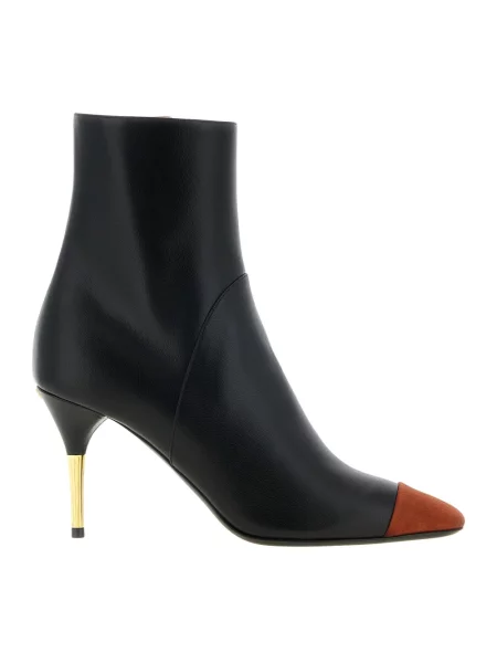 Buty do kostki Valentino Garavani skórzane czarne