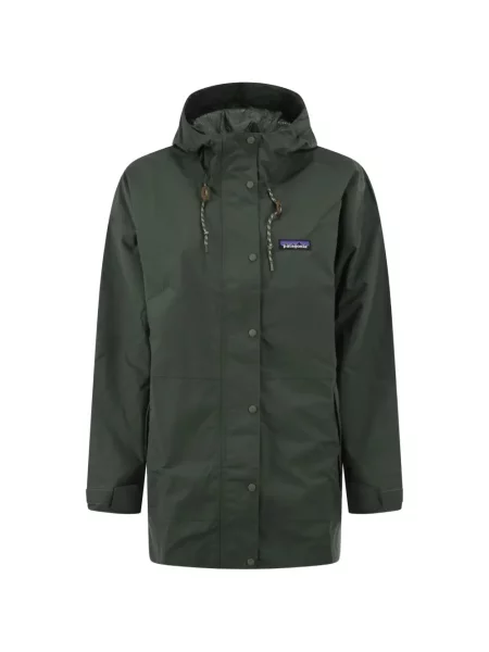Geacă parka Patagonia cu glugă verde