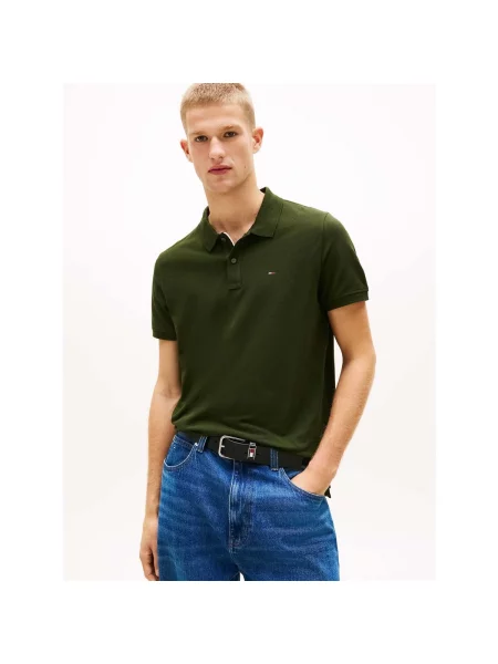 Tommy Jeans Tricou polo verde