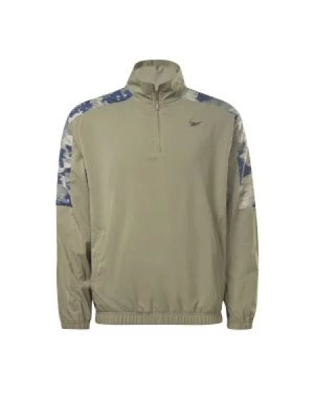 Hanorac cu fermoar Reebok Sport verde