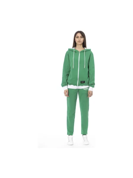 Komplet dresowy Baldinini z kapturem elegancki zielony