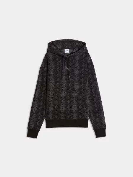 Худі PUMA Snake Pack Relaxed Hoodie комбінований верх чорний