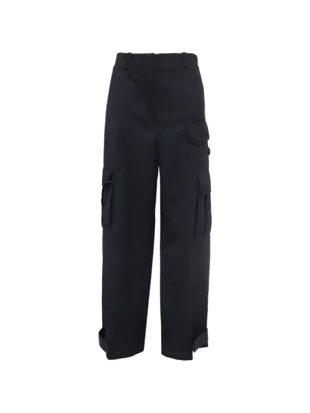 Pantaloni cargo Sandro din țesătură twill negru