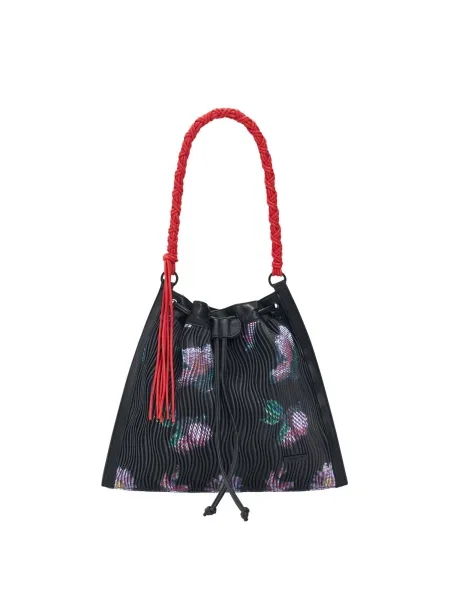 Desigual Rucsac verde / roz alb negru
