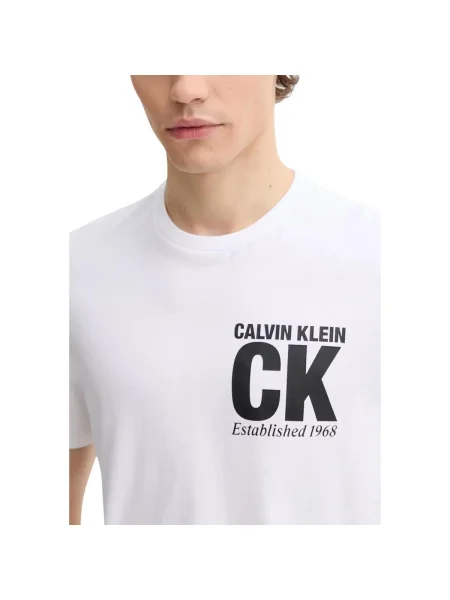 Calvin Klein Tričko / biela čierna