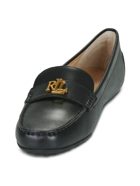 Mocasini Lauren Ralph Lauren din piele negru