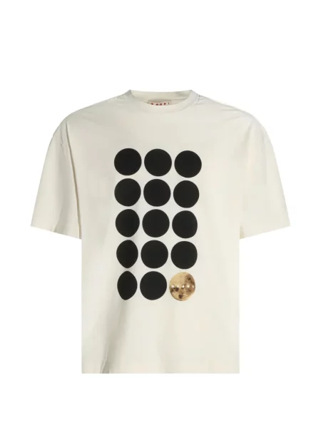 Tricou Marni cu imagine alb